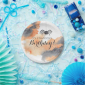 かわいいカスタムウォーターカラーハロウィーン誕生日 ペーパープレート (パーティー)