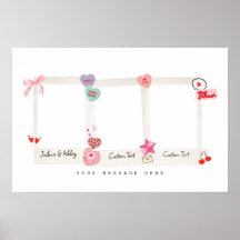 かわいいカスタムカップルの写真と文字プレゼント