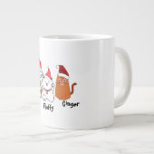 かわいいカスタムキティ猫クリスマスマグカップ ジャンボコーヒーマグカップ (正面右)