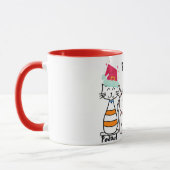 かわいいカスタムキティ猫クリスマス マグカップ (左)