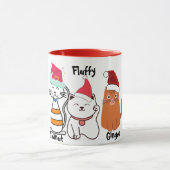 かわいいカスタムキティ猫クリスマス マグカップ (中央)