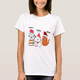 かわいいカスタムキティ猫クリスマス Tシャツ