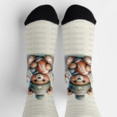 かわいいカスタムクマ ソックス (上部)