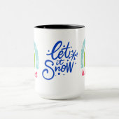 かわいいカスタムクリスマスレインボー先生ギフト マグカップ (中央)