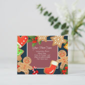 かわいいカスタムクリスマス ポストカード (スタンド正面)