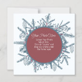 かわいいカスタムクリスマス マグネット招待状 (正面)