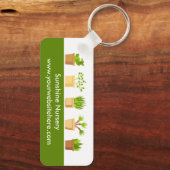 かわいいカスタムグリーンプラント子供部屋ガーデニング キーホルダー (裏面)