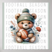 かわいいカスタムサッカーポスター ポスター (正面)