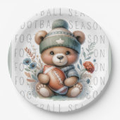 かわいいカスタムサッカー ペーパープレート (正面)