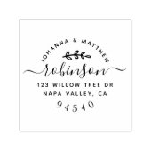 かわいいカスタムスクリプトカップルの名前差出人住所 セルフインキングスタンプ (デザイン)