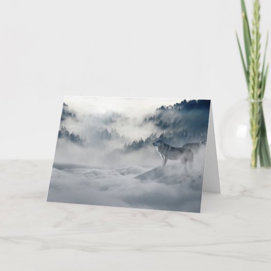 かわいいカスタムズウルフザスノーカー空白のド シーズンカード (正面)