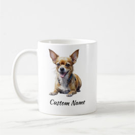 かわいいカスタムチワワ 犬 ペット 犬 愛好家 アート コーヒーマグカップ