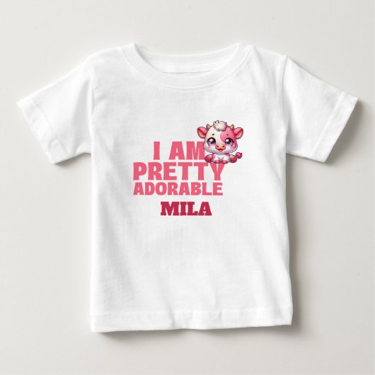 かわいいカスタムデザイン ベビーTシャツ (正面)