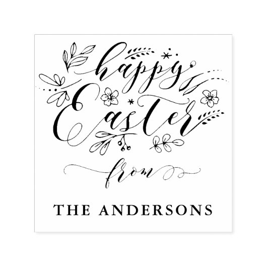 かわいいカスタムハッピーイースター自己インクスタンプ セルフインキングスタンプ (デザイン)