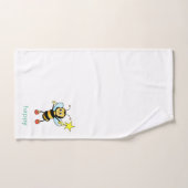 かわいいカスタムハネビーをホワイトタオルセット バスタオルセット (ハンドタオル)