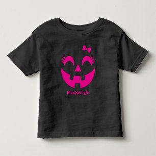 かわいいカスタムハロウィンジャック・オ・ランタン トドラーTシャツ