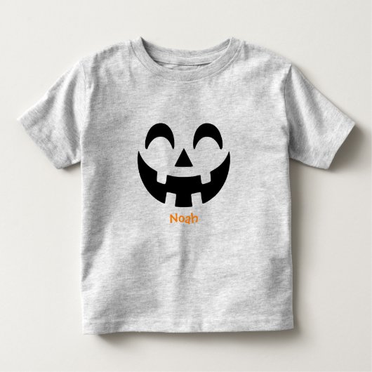 かわいいカスタムハロウィンジャックO'ランタン トドラーTシャツ (正面)