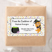 かわいいカスタムハロウィーン魔女料理ベーキングラベル ラベル (インサイチュ)