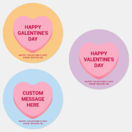 かわいいカスタムハートバレンタインデー ラベル