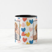 かわいいカスタムハートフォトマグカップ マグカップ (中央)