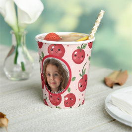 かわいいカスタムバリーの写真と名前の紙 紙コップ