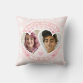 かわいいカスタムバレンタイン写真 クッション (裏面)