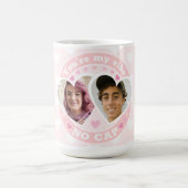 かわいいカスタムバレンタイン写真 コーヒーマグカップ (中央)