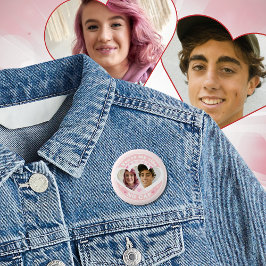 かわいいカスタムバレンタイン写真 缶バッジ