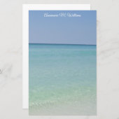 かわいいカスタムビーチ 便箋 (正面/裏面)