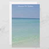 かわいいカスタムビーチ 便箋 (正面/裏面)