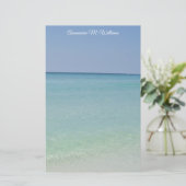 かわいいカスタムビーチ 便箋 (スタンド正面)