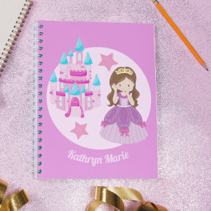 かわいいカスタムピンクプリンセス城のおとぎ話 ノートブック