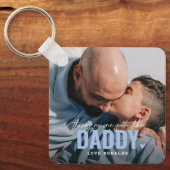 かわいいカスタムフォトキープサケDADDYギフト キーホルダー (正面)