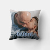 かわいいカスタムフォトキープサケDADDYギフト クッション (裏面)