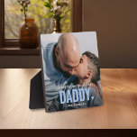 かわいいカスタムフォトキープサケDADDYギフト フォトプラーク<br><div class="desc">モダン文字の写真プラーク「DADDYに似た人はいない」のタイポグラフィとスクリプトの組み合わせと可愛い小さなハート。その人の名前でパーソナライズする。この額は特別な家族のメンバー（おじいちゃん、おじさん、兄さん、甥）に役立つだろう。記念大切品。文字の色は「さらに」ツールを使カスタマイズ用して変更できる。</div>