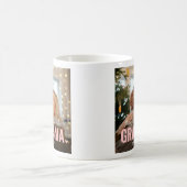 かわいいカスタムフォトコラージュ記念おばあちゃんプレゼント コーヒーマグカップ (中央)