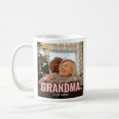 かわいいカスタムフォトコラージュ記念おばあちゃんプレゼント コーヒーマグカップ (左)