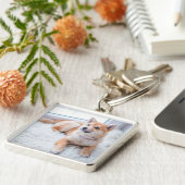 かわいいカスタムフォトペットドッグキーチェーン キーホルダー (側面)