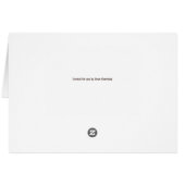 かわいいカスタムプリンセスキャッスル写真誕生日カード (裏面横)