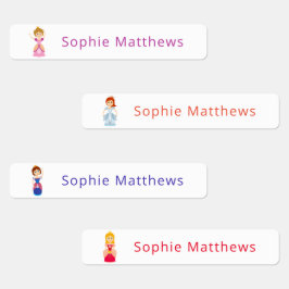 かわいいカスタムプリンセスパーソナライズされた名衣 ラベル