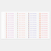 かわいいカスタムプリンセスパーソナライズされた名衣 ラベル (シート)