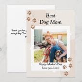 かわいいカスタムベストドッグマムカード シーズンカード (正面/裏面)