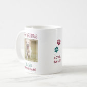 かわいいカスタムペットフォトドッグパパ コーヒーマグカップ (正面左)