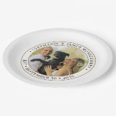 かわいいカスタムペット結婚の写真 ペーパープレート (アングル)