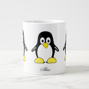 かわいいカスタムペンギンのコーヒーマグ ジャンボコーヒーマグカップ