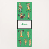 かわいいカスタムマンガLLAMASエクササイズ ヨガマット (正面)