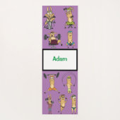 かわいいカスタムマンガLLAMASエクササイズ ヨガマット (裏面)