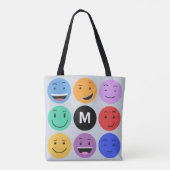 かわいいカスタムモノグラムバッグ トートバッグ (裏面)