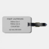 かわいいカスタムラゲッジタグ ラゲッジタグ (裏面横)