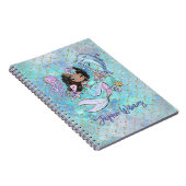 かわいいカスタム人魚の学校の給料女の子の名前 ノートブック (右側)